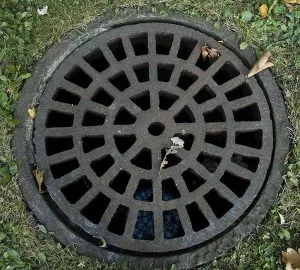 blocked drain cover