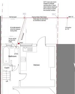 Drain Survey Plan Drawing